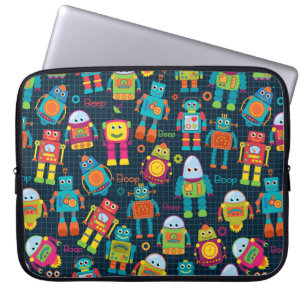 Colorful Kids Robot Laptopschutzhülle