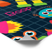 Colorful Kids Robot Poster (Ecke)