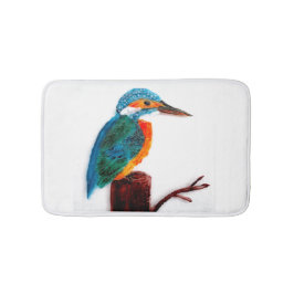 Colorful Kingfisher Art Badematte