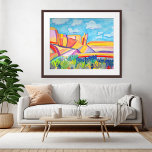 Colorful Kitchen Mesa Wacky Watercolor Landscape Poster<br><div class="desc">Have you been to Kitchen Mesa in New Mexico? It's a beautiful place! I hope you like this colorful watercolor landscape painting!</div>