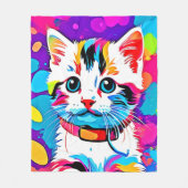 Colorful Kitesurf Kunst Fleecedecke (Vorderseite)