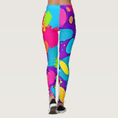Colorful Kitesurf Kunst Leggings (Rückseite)