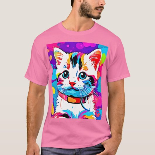 Colorful Kitesurf Kunst T-Shirt (Vorderseite)