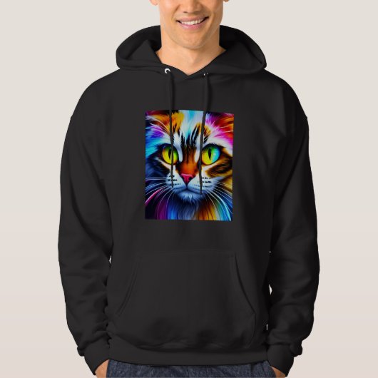 Colorful Kitten Hoodie (Vorderseite)