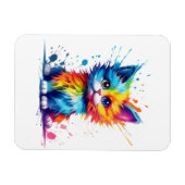 Colorful Kitten Magnet (Horizontal)