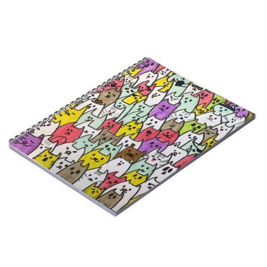 Colorful Kitten Notizblock (Linke Seite)