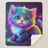 "Colorful Kitten" Sherpadecke (Vorderseite)