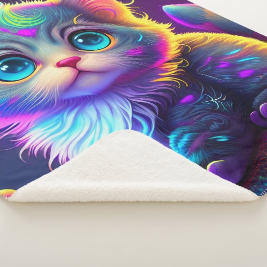 "Colorful Kitten" Sherpadecke (3/4)