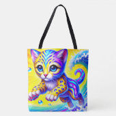 Colorful Kitten Tasche (Vorderseite)