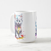 Colorful Kitten Tasse (Vorderseite Links)