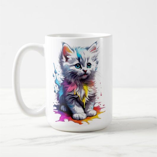 Colorful Kitten Tasse (Links)