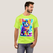 Colorful Kitty Splash T-Shirt (Vorne ganz)