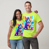 Colorful Kitty Splash T-Shirt (Unisex)