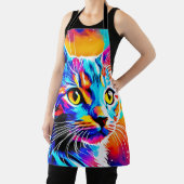 Colorful Kitty Stare Schürze (InSitu)
