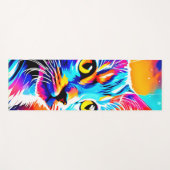 Colorful Kitty Stare Yogamatte (Vorderseite (Horizontal))