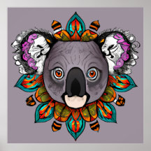 Colorful Koala Mandala Einzigartig und interessant