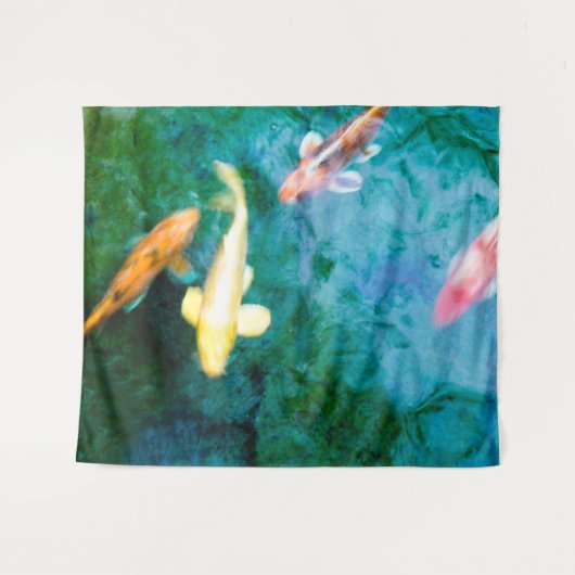 Colorful Koi Fish Wandteppich (Vorderseite (Horizontal))