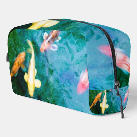 Colorful Koi Fish Waschbeutel (Rechte Ecke)