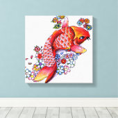 Colorful Koi Leinwanddruck (Insitu (Holzboden))