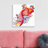 Colorful Koi Leinwanddruck (Insitu (Wohnzimmer))