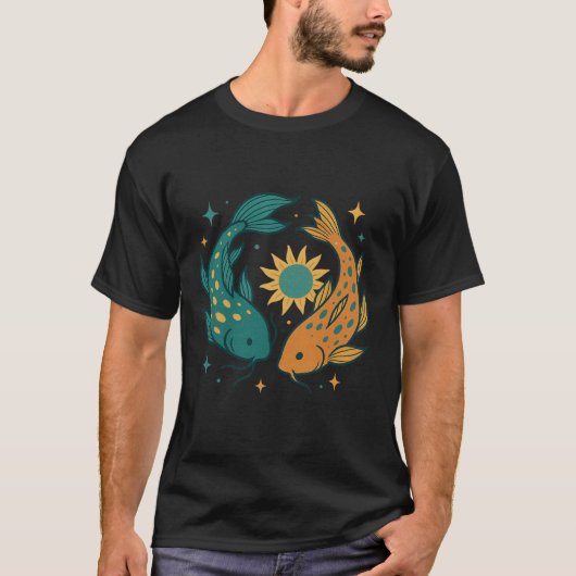Colorful Koi Unisex T-Shirt (Vorderseite)