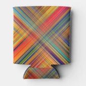 Colorful Kriss Kross Pattern Kariert Dosenkühler (Vorderseite)