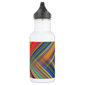 Colorful Kriss Kross Pattern Kariert Edelstahlflasche (Rechts)