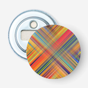 Colorful Kriss Kross Pattern Kariert Flaschenöffner