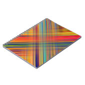 Colorful Kriss Kross Pattern Kariert Notizblock (Linke Seite)