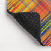 Colorful Kriss Kross Pattern Plaid Mousepad (Ecke)