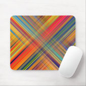 Colorful Kriss Kross Pattern Plaid Mousepad (Mit Mouse)