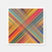 Colorful Kriss Kross Pattern Plaid Serviette (Vorderseite)