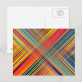 Colorful Kriss Kross Pattern Postkarte (Vorne/Hinten)