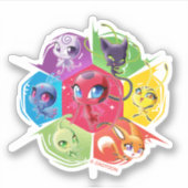 Colorful Kwamis Aufkleber (Vorderseite)