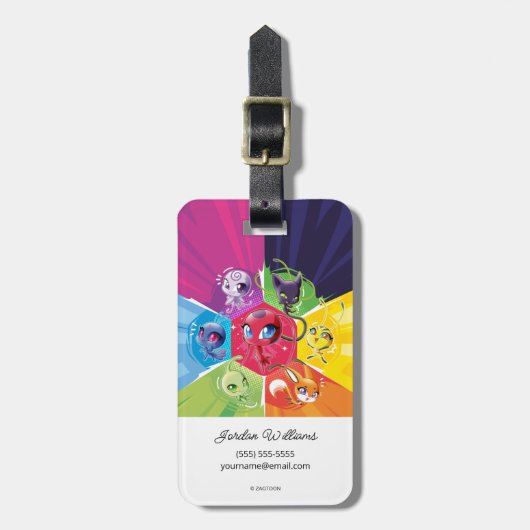 Colorful Kwamis Gepäckanhänger (Vorderseite vertikal)