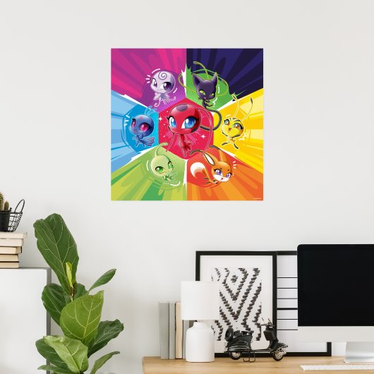 Colorful Kwamis Poster (Heimbüro)