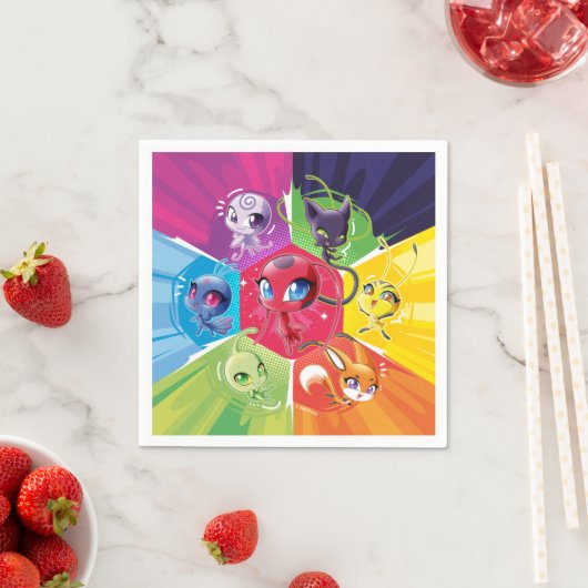 Colorful Kwamis Serviette (Beispiel)