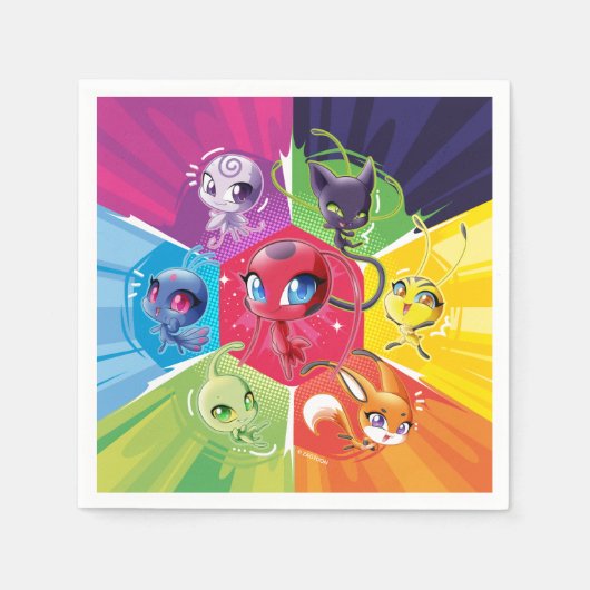 Colorful Kwamis Serviette (Vorderseite)