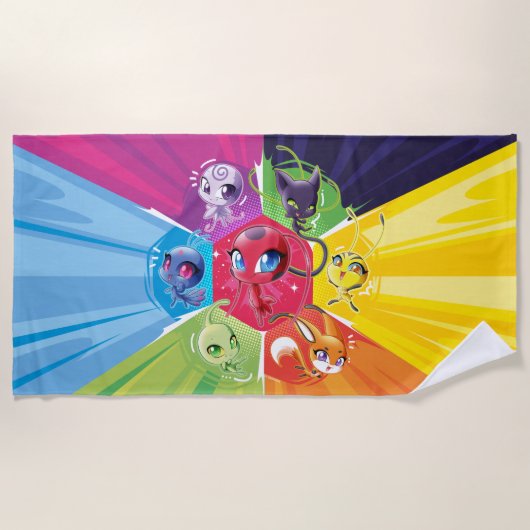 Colorful Kwamis Strandtuch (Vorderseite)