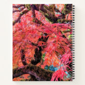 Colorful Laceleaf Japanese Maple Tree Notizblock (Rückseite)