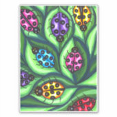 Colorful Ladybugs Insekt natur wildlife Aufkleber (Vorderseite)