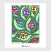 Colorful Ladybugs Insekt natur wildlife Aufkleber (Blatt)