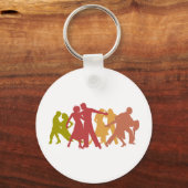 Colorful Latin Dancers Schlüsselanhänger (Vorderseite)