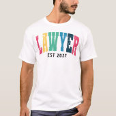 Colorful Lawyer Custom Shirt for Law Students (Vorderseite)