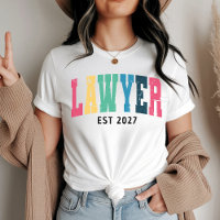 Colorful Lawyer Custom Shirt for Law Students