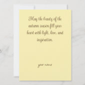 Colorful leaves after rain karte (Rückseite)