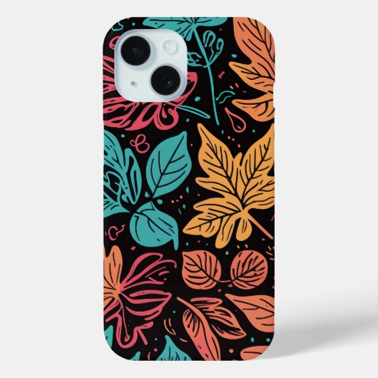 Colorful Leaves iPhone case (Rückseite)