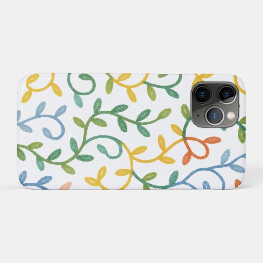colorful leaves pattern Case-Mate iPhone hülle (Rückseite (Horizontal))