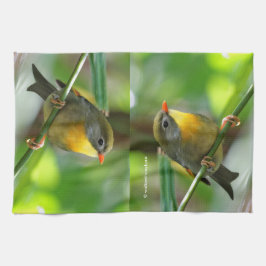 Colorful Leiothrix / Pekin Robin Songbird Geschirrtuch