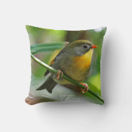 Colorful Leiothrix Pekin Robin Songbird Kissen